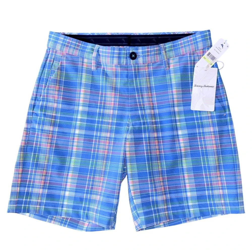Tommy‎ Bahama Mens 30 Beachfront Plaid Stretch Shorts NWT